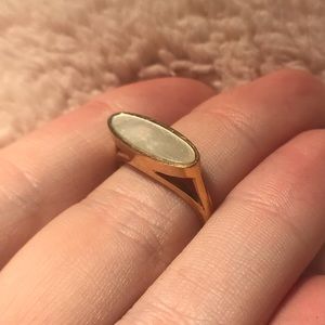 VTG goldstone mother of pearl ring